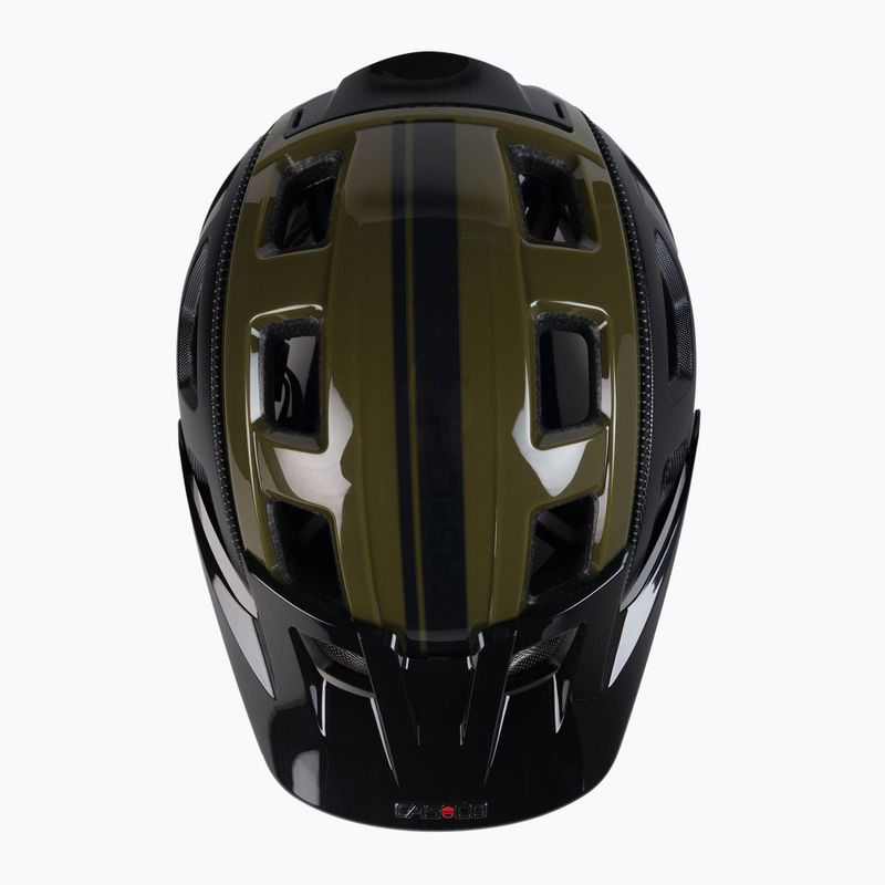 CASCO kerékpáros sisak MTBE 2 fekete/zöld 04.1345 6