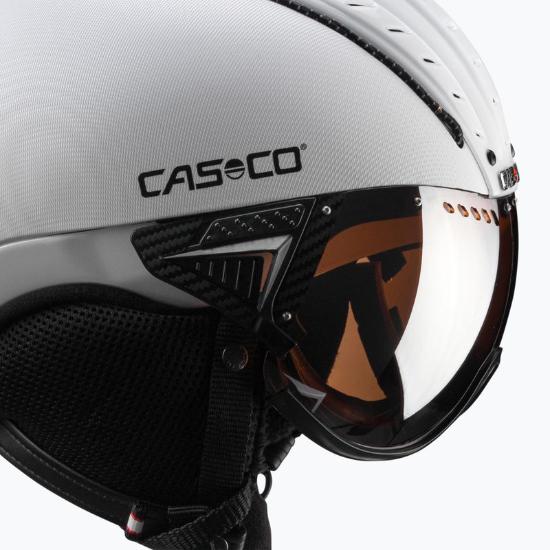 CASCO síbukósisak SP-2 Carbonic Visor fehér 07.3737 6