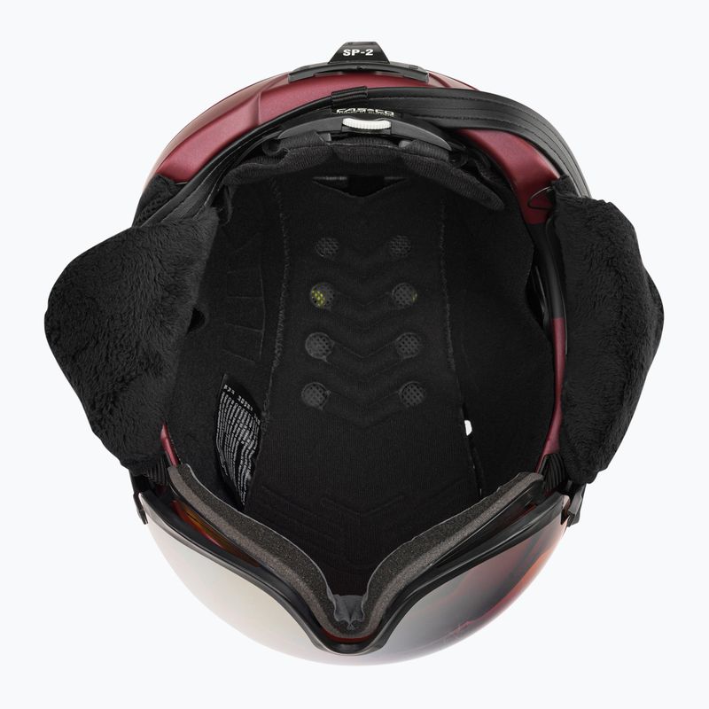 CASCO síbukósisak SP-2 Carbonic Visor piros 07.3738 5