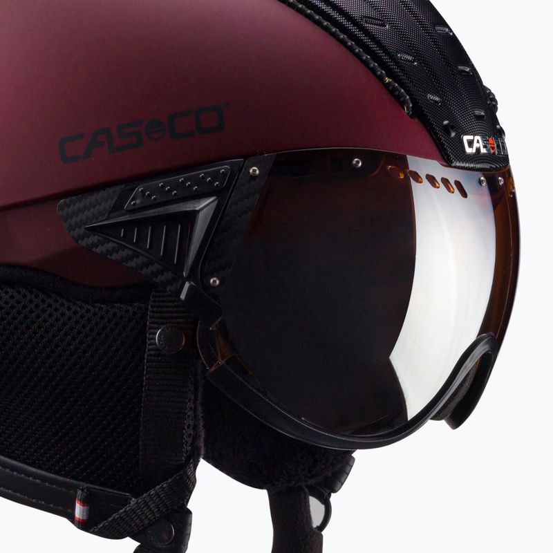 CASCO síbukósisak SP-2 Carbonic Visor piros 07.3738 6