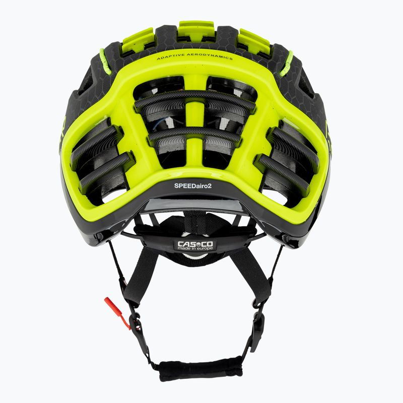 Kerékpáros sisak CASCO Speedairo 2 neon hive 3