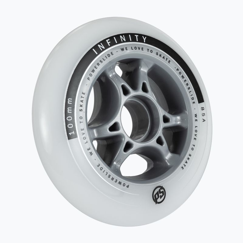 Powerslide Infinity II görkorcsolya kerekek 4 darabos csomag 4 db fehér 905224 2