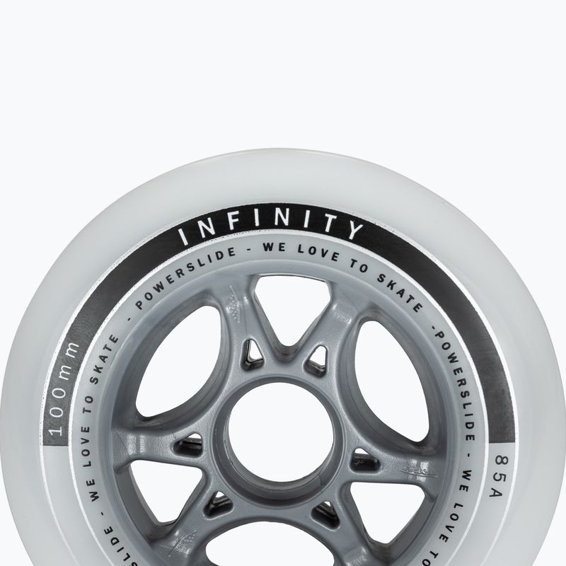Powerslide Infinity II görkorcsolya kerekek 4 darabos csomag 4 db fehér 905224 5