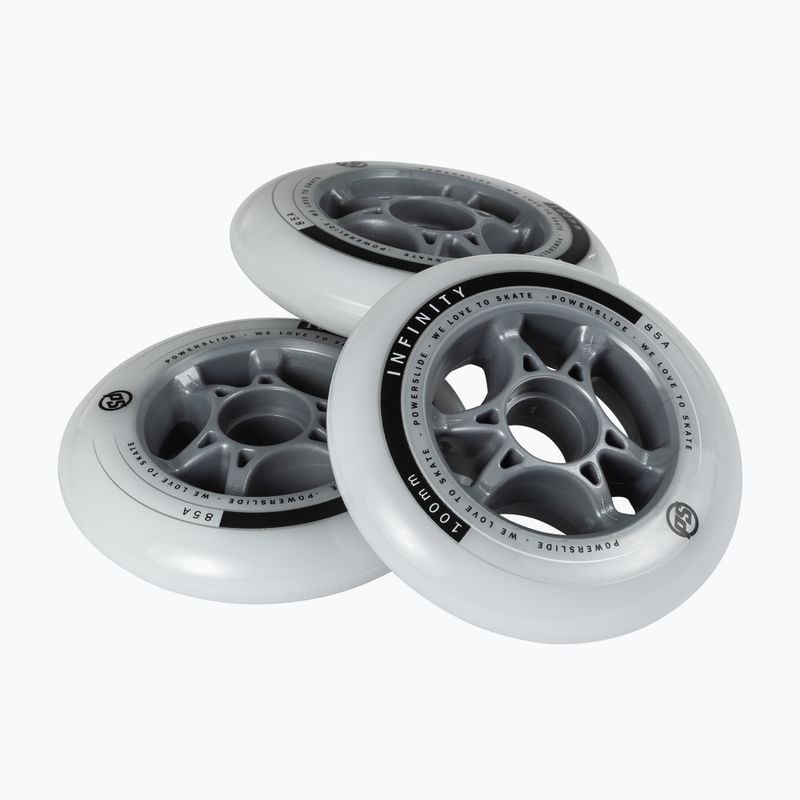 Powerslide Infinity II görkorcsolya kerekek 4 darabos csomag 4 db fehér 905224 6
