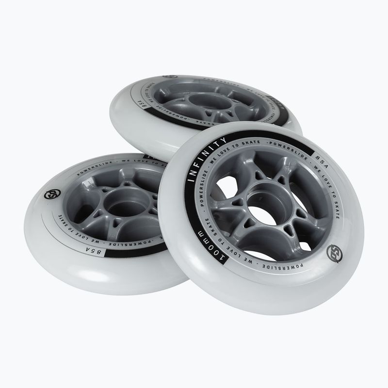 Powerslide Infinity fehér görkorcsolya kerekek 905225 4