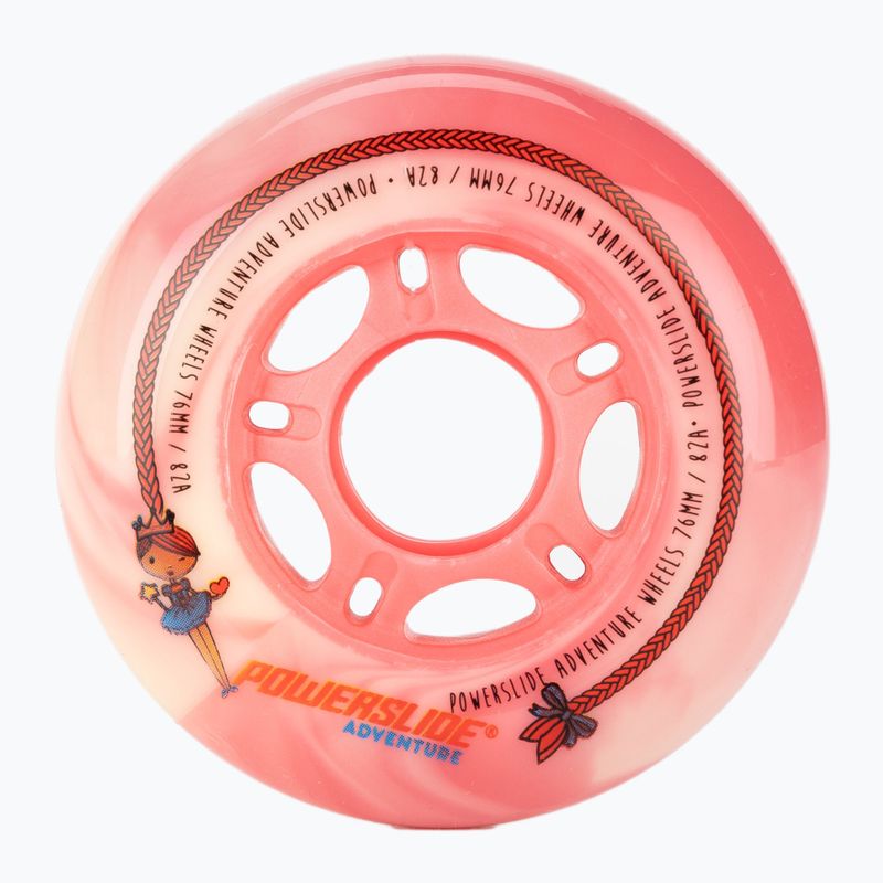 Powerslide Princess Girls Kerék 76 4 darabos rózsaszín 905317 görkorcsolya kerekek 2