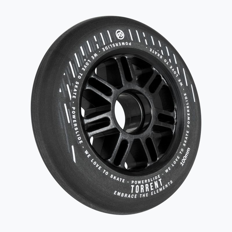 Powerslide Torrent Rain 100 mm/84A görkorcsolya kerekek 4 db fekete. 2
