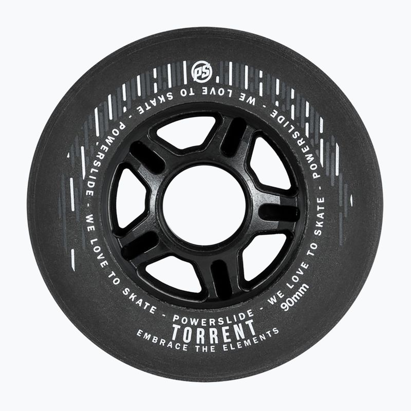 Powerslide Torrent Rain 4-Pack görkorcsolya kerekek fekete 905364