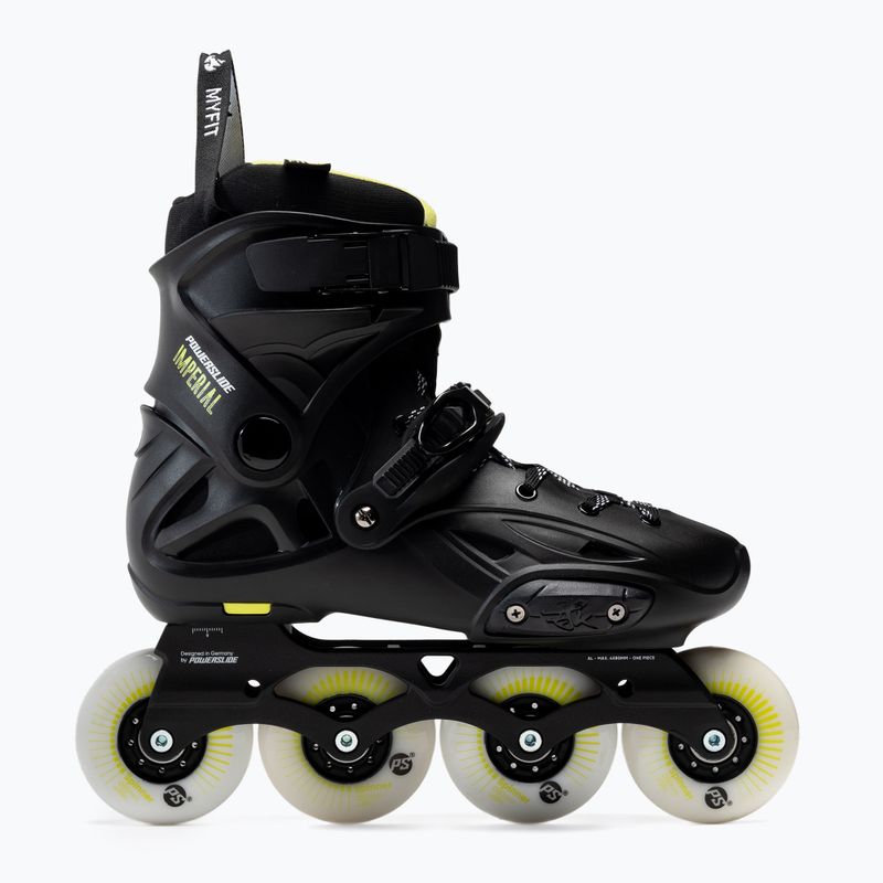 Férfi korcsolya Powerslide Imperial One 80 fekete/sárga 908376 2