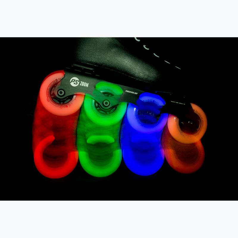 Powerslide Neons 80 mm/85A görkorcsolya kerekek 4 db piros. 5