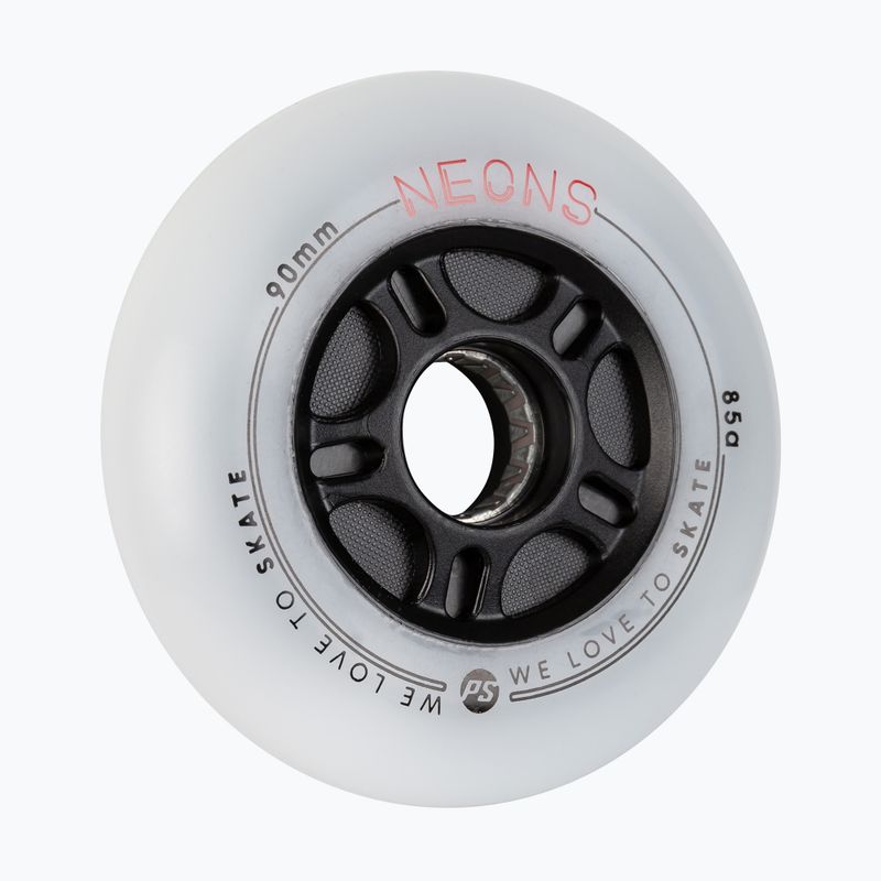 Powerslide Neons 90 mm/85A görkorcsolya kerekek 4 db piros. 2