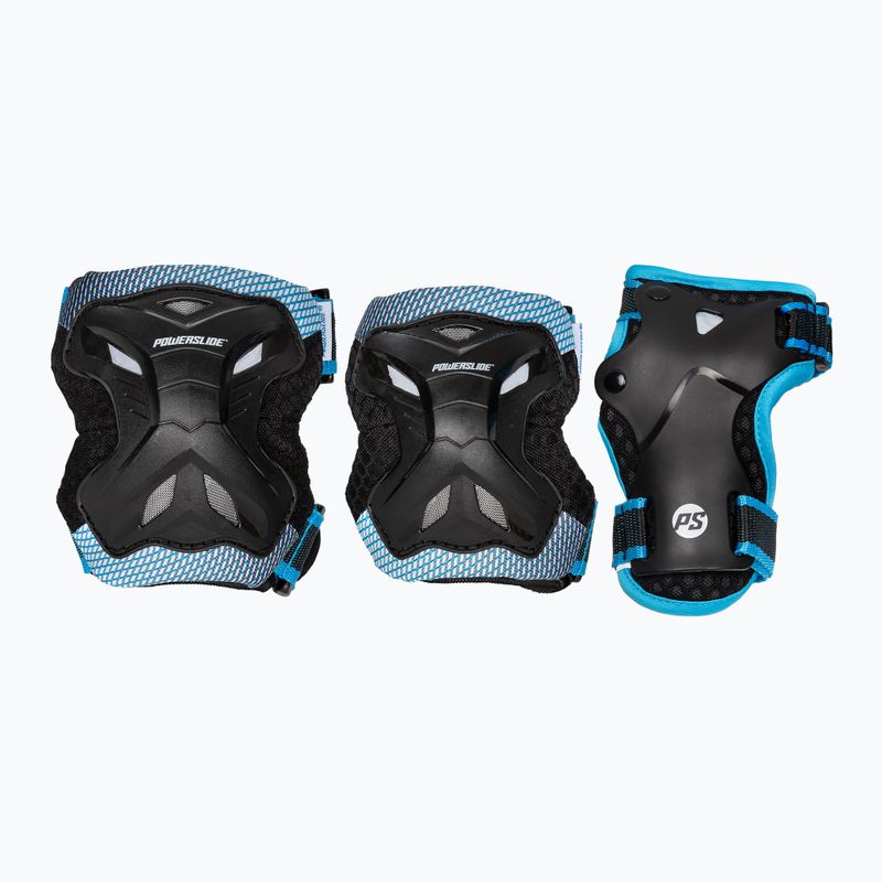 Powerslide Kids Pro Set fekete/kék gyermekvédő szett
