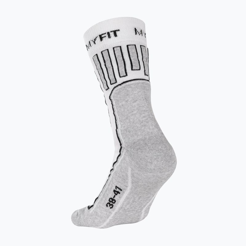 Görkorcsolya zokni MYFIT Skating Fitness white/grey 2