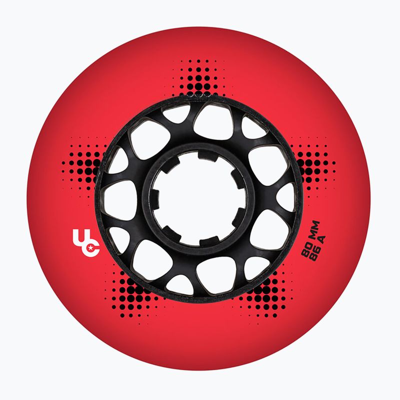 Görkorcsolya kerekek UNDERCOVER WHEELS Team Pro 80 mm/86A 4 pcs. red