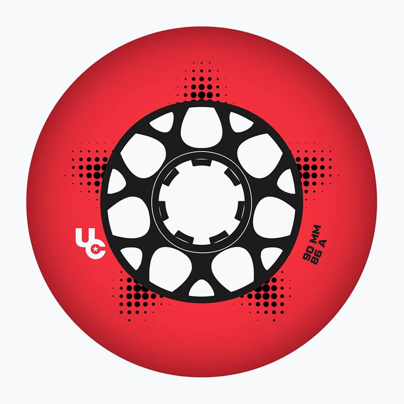 Görkorcsolya kerekek UNDERCOVER WHEELS Team Pro 90 mm/86A 4 pcs. red