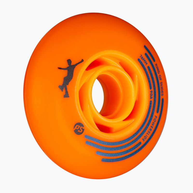 Görkorcsolya kerekek Powerslide King of Slides 4 pcs 76 mm/90A orange/orange 3