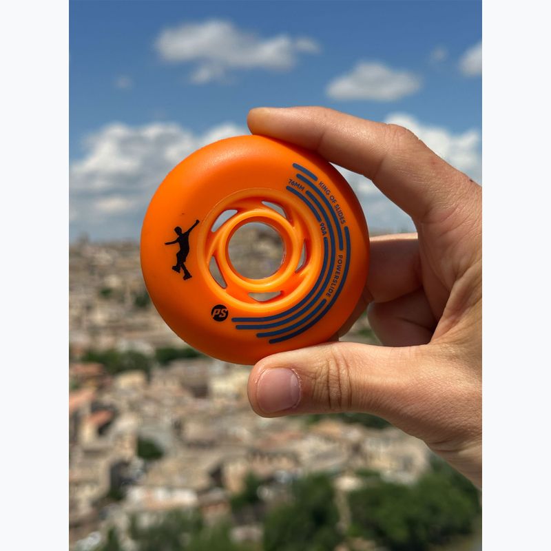 Görkorcsolya kerekek Powerslide King of Slides 4 pcs 76 mm/90A orange/orange 5