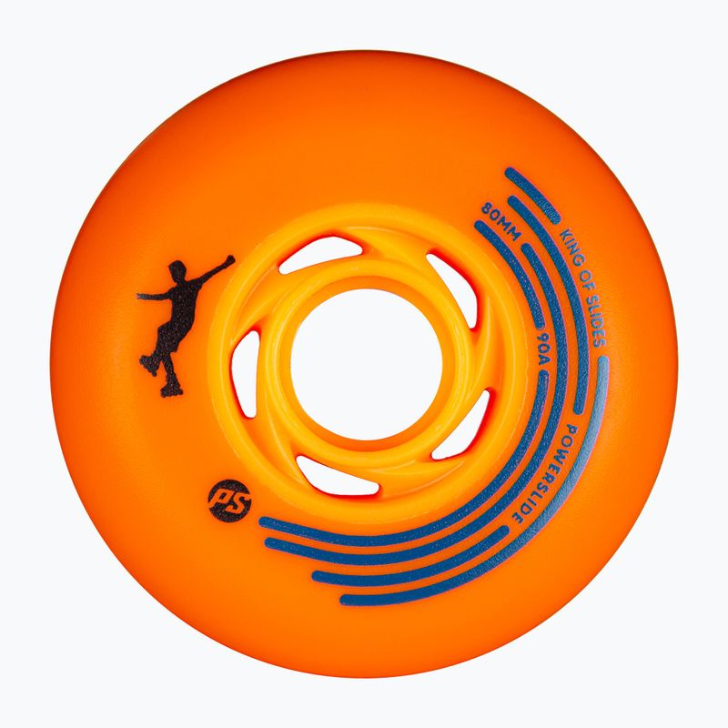 Görkorcsolya kerekek Powerslide King of Slides 4 pcs. 80 mm/90A orange/orange 2
