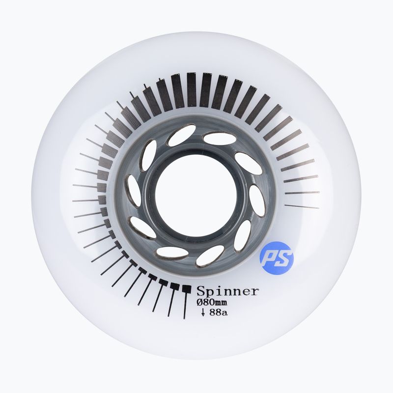 Görkorcsolya kerekek Powerslide Spinner 80 mm/88A 4 pcs. white