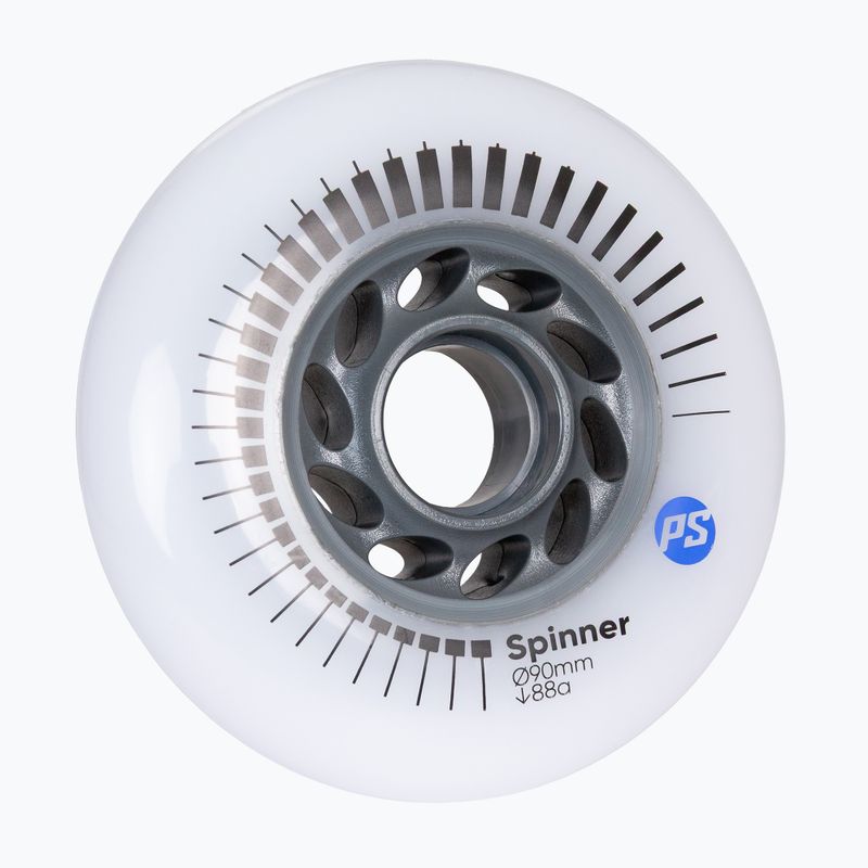 Görkorcsolya kerekek Powerslide Spinner 90 mm/88A 4 pcs. white 2