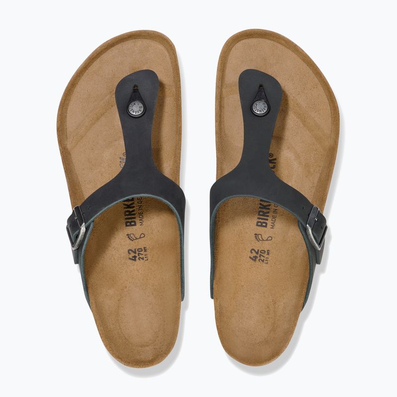 Papucsok BIRKENSTOCK Gizeh Oiled Leather black 3