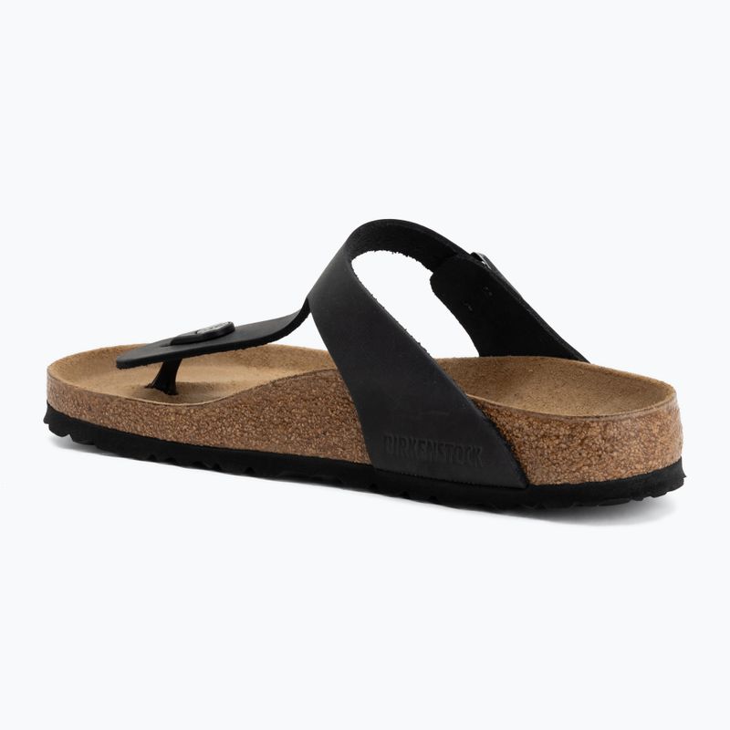 Papucsok BIRKENSTOCK Gizeh Oiled Leather black 3