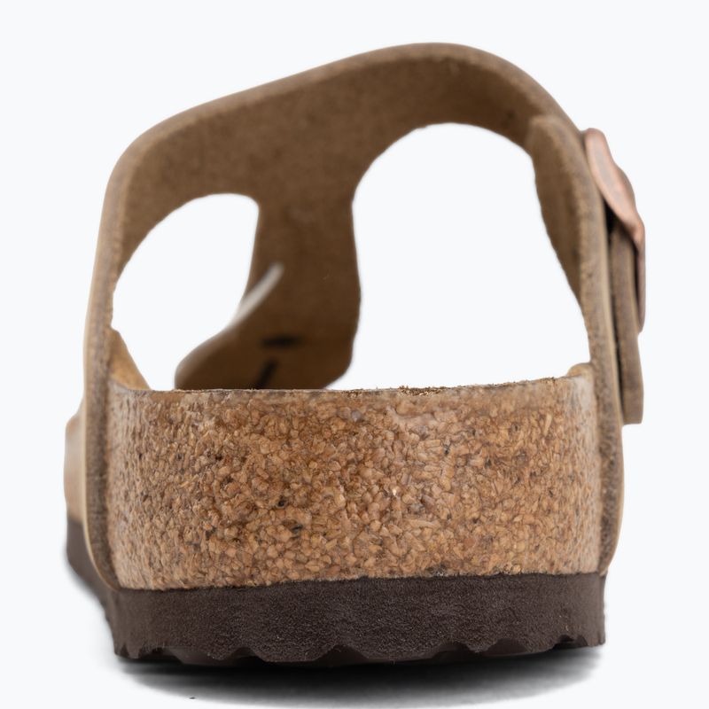 Papucsok BIRKENSTOCK Gizeh Oiled Leather tabacco brown 6