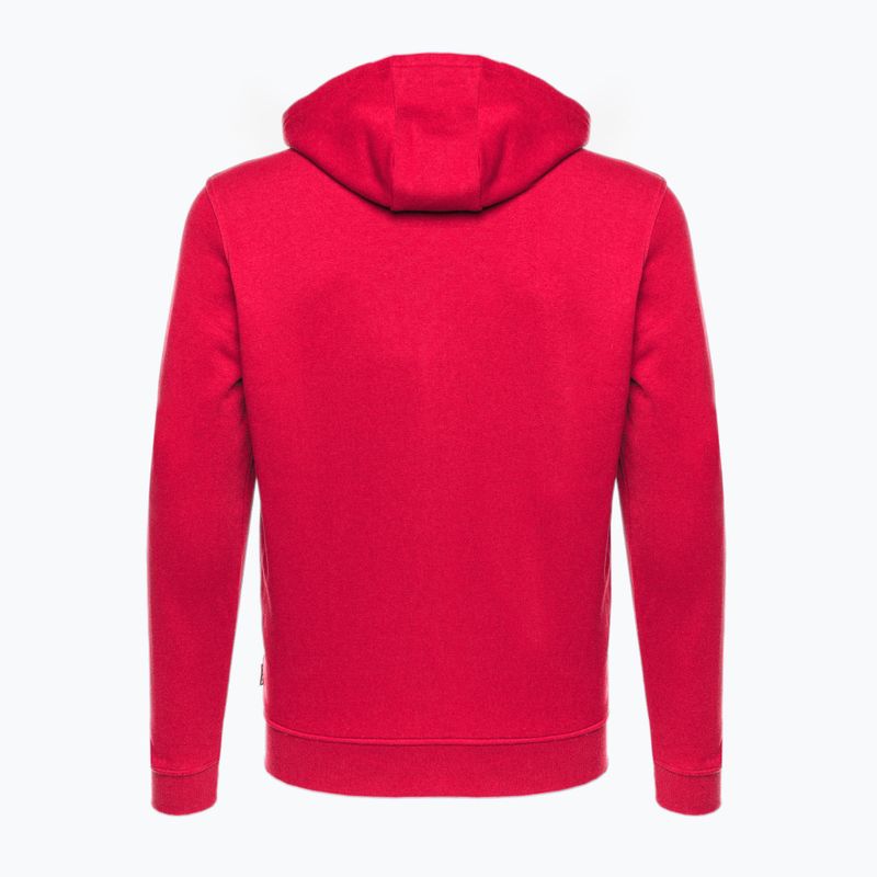 Férfi Capelli Basics Felnőtt Zip Hoodie futball melegítőfelső piros 2