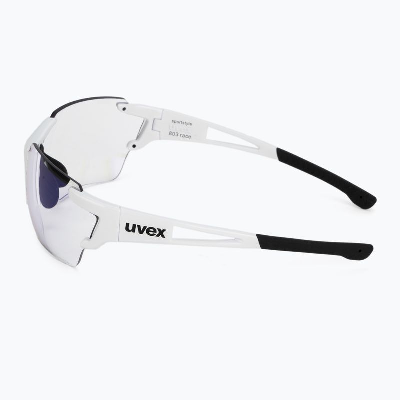 UVEX Sportstyle 803 R V fehér/világítótükör kék kerékpáros szemüveg 53/0/971/8803 4