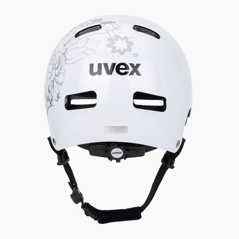 Gyermek sisak UVEX Kid 3 white flower/black 4