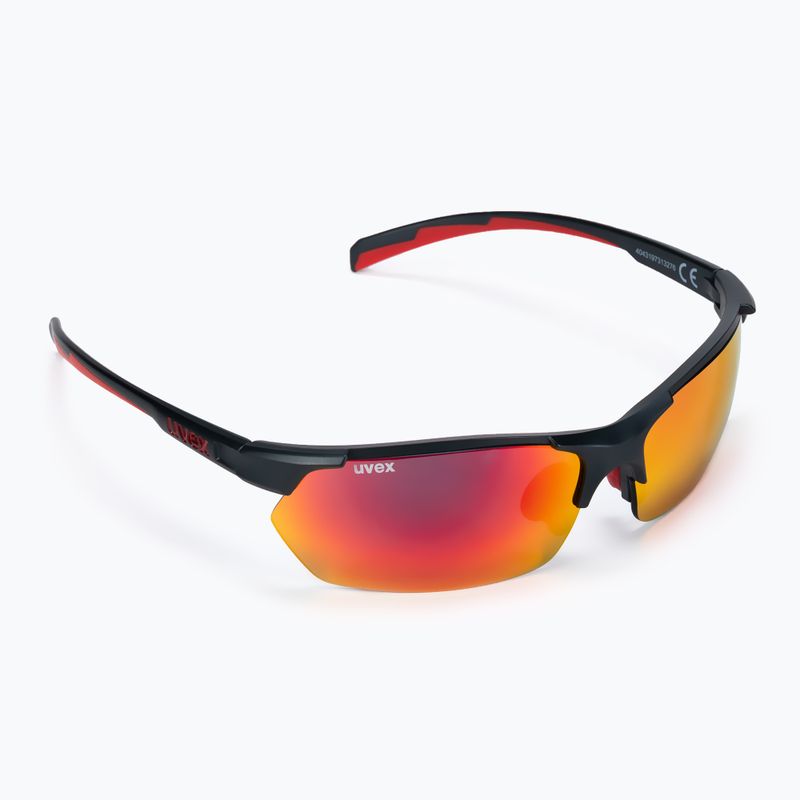 UVEX Sportstyle 114 napszemüveg fekete/piros S5309395316
