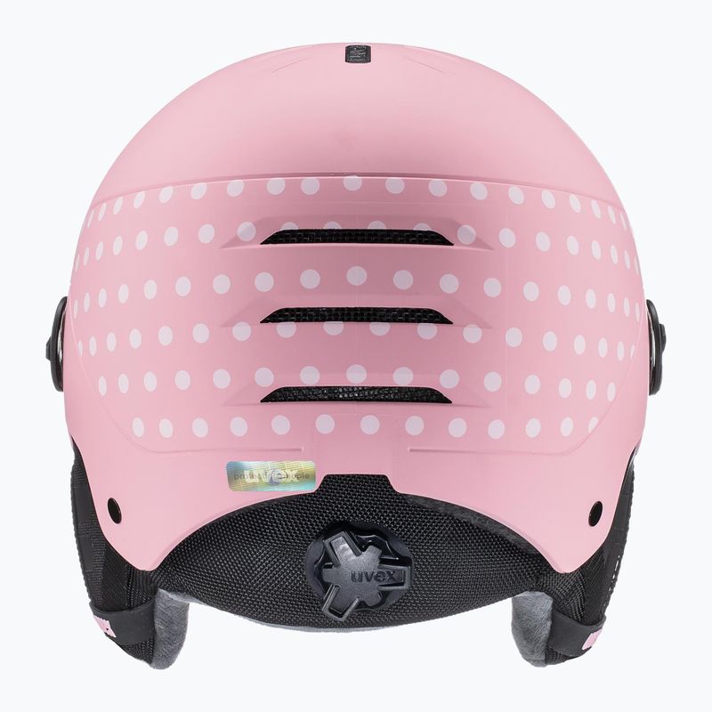 Gyerek sísisak UVEX Rocket Visor Jr pink confetti matt/mirror silver/lasergold lite 4