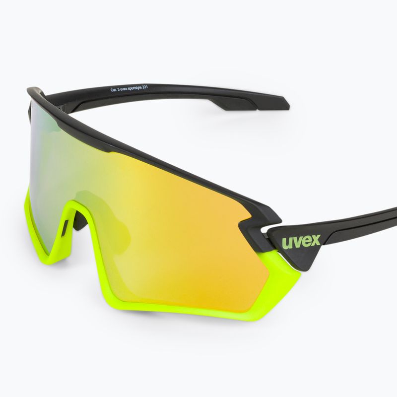 Kerékpáros szemüveg UVEX Sportstyle 231 fekete/zöld S5320652616 5