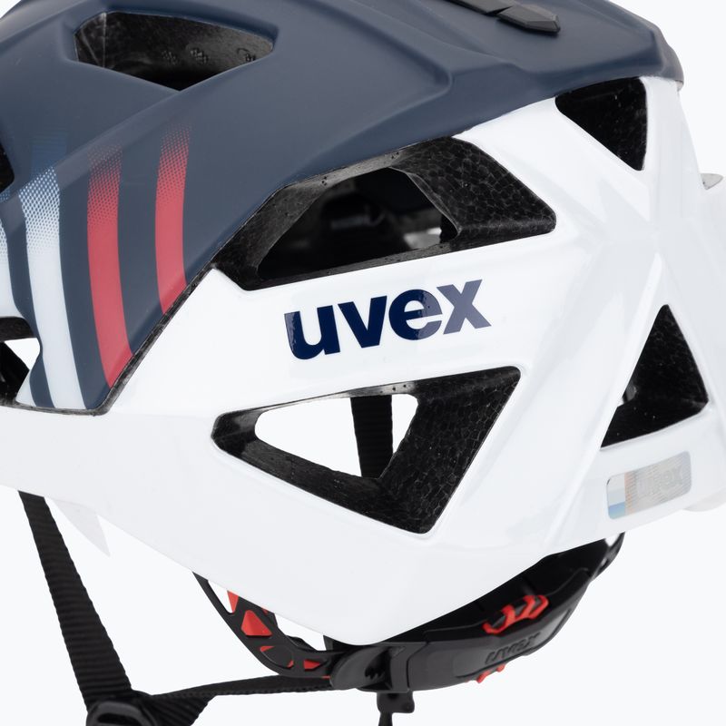 Kerékpáros sisak UVEX Quatro CC deep space/white matt 7