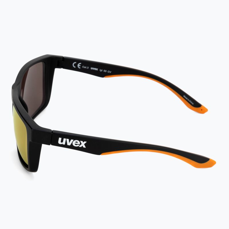 Uvex Lgl 50 CV fekete matt/tükrös pezsgő napszemüveg 53/3/008/2297 4