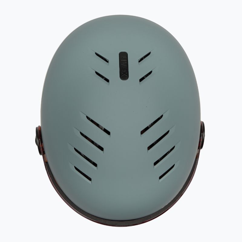 Gyerek sísisak UVEX Rocket Visor Jr rhino/blush matt/mirror silver/lasergold lite 6