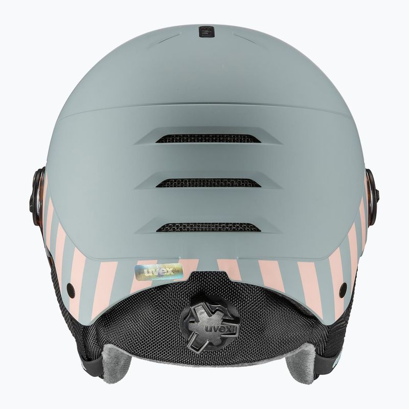 Gyerek sísisak UVEX Rocket Visor Jr rhino/blush matt/mirror silver/lasergold lite 3