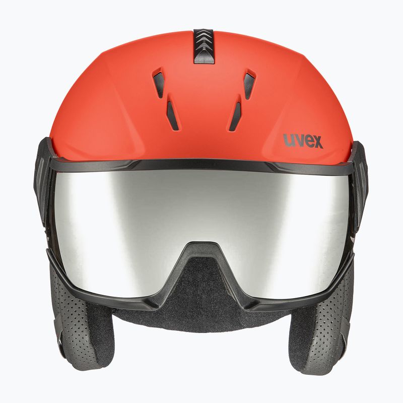 Sí sisak UVEX Instinct Visor fekete/piros 56/6/260/7005 10