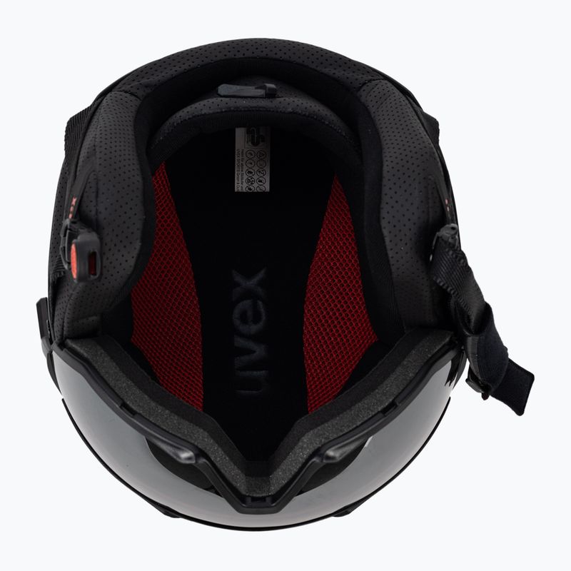 Sí sisak UVEX Instinct Visor fekete/piros 56/6/260/7005 5