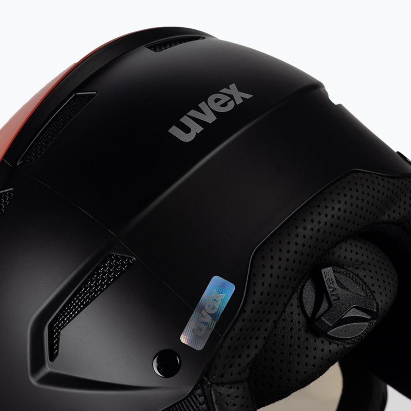Sí sisak UVEX Instinct Visor fekete/piros 56/6/260/7005 7