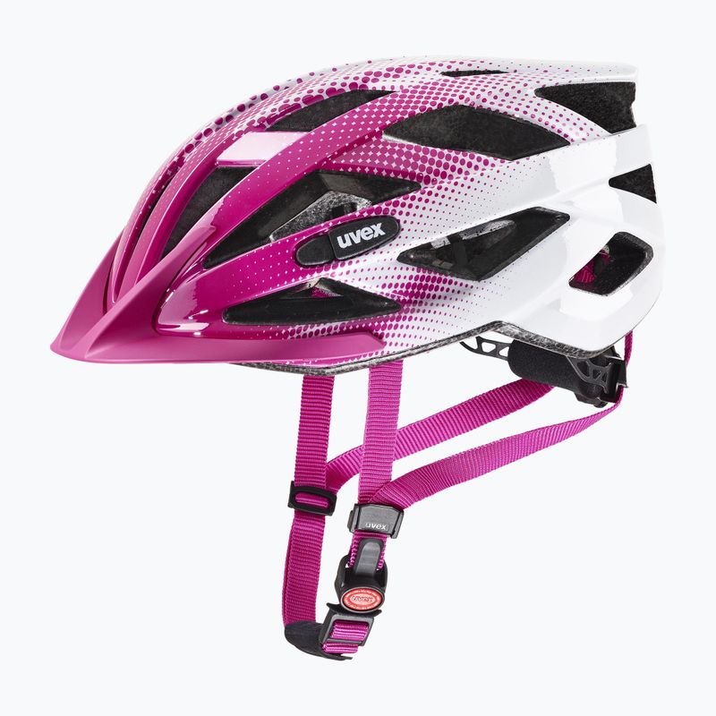 Kerékpáros sisak UVEX Air Wing pink/white 2