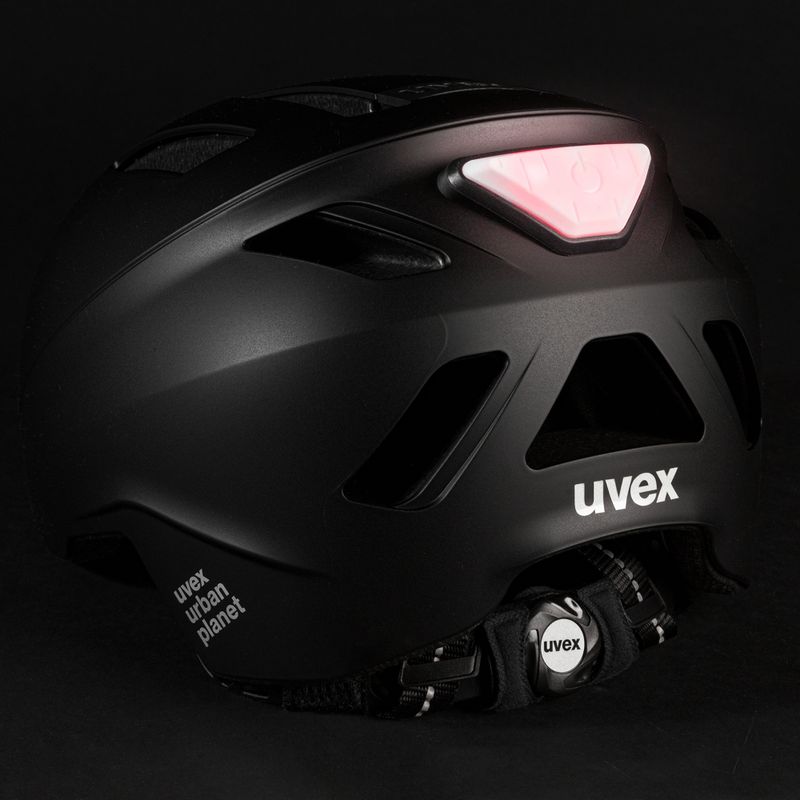 UVEX Urban Planet LED kerékpáros sisak fekete 41/0/065/01/17 6