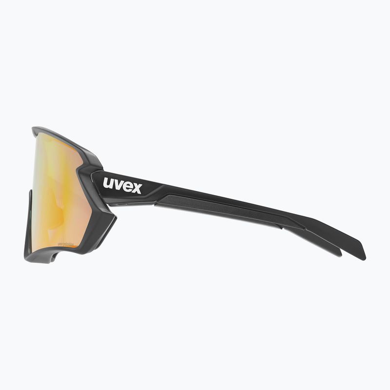UVEX Sportstyle 231 2.0 P fekete matt/tükör piros kerékpáros szemüveg 53/3/029/2230 7