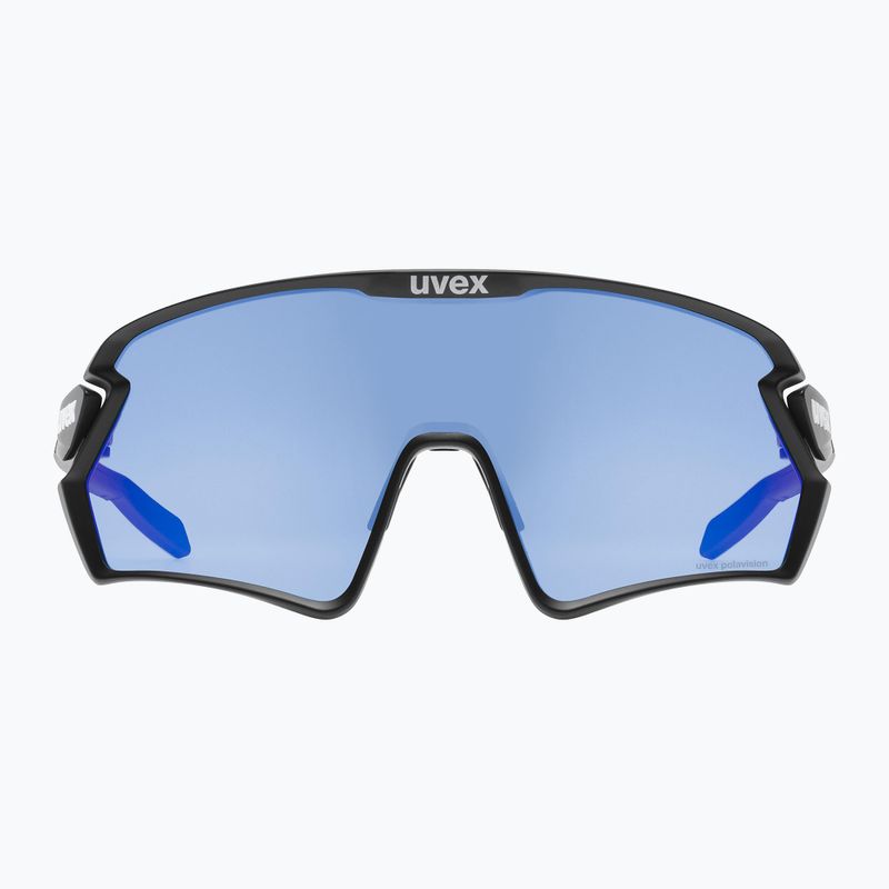 UVEX Sportstyle 231 2.0 P fekete matt/tükörkék kerékpáros szemüveg 53/3/029/2240 6