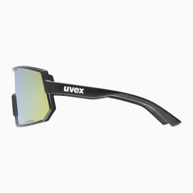 Kerékpáros szemüveg UVEX Sportstyle 235 P fekete matt/sárga tükör 53/3/032/2230 7