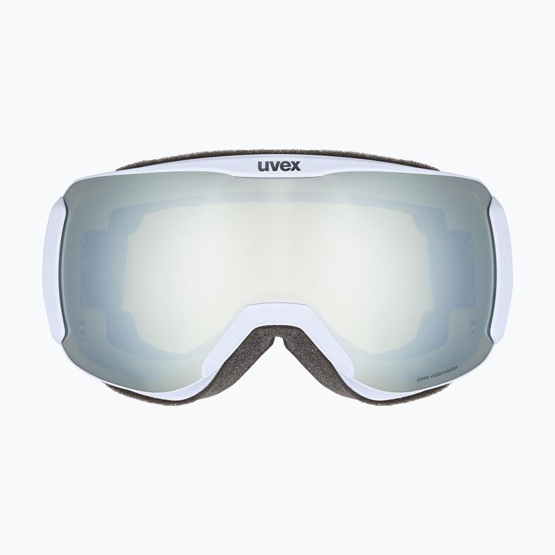 Női síszemüveg UVEX Downhill 2100 CV WE S2 arctic blue matt/tükörfehér/colorvision zöld 2