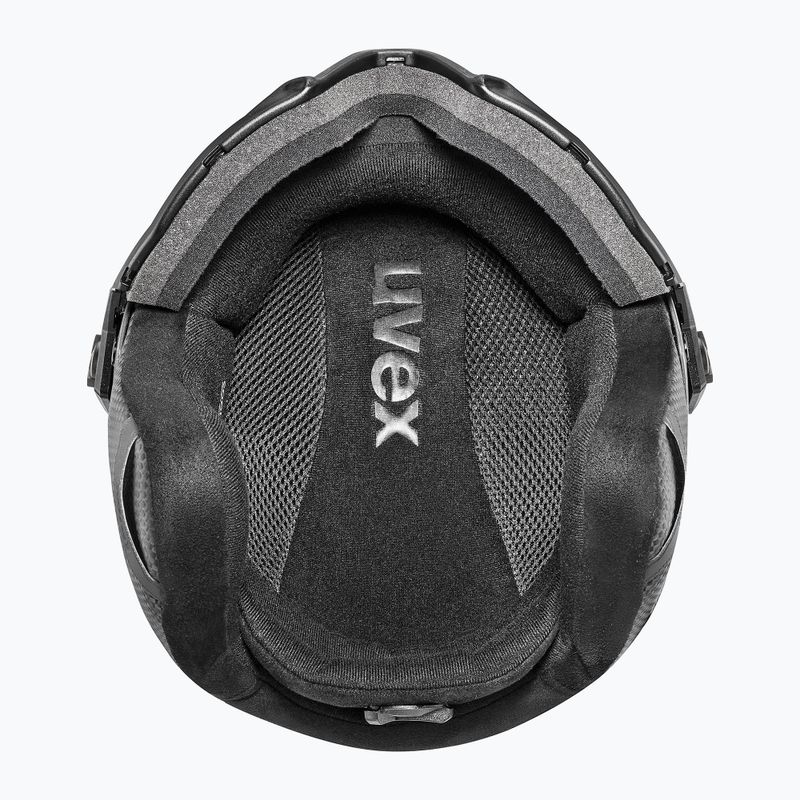 UVEX Instinct Visor PRO V fekete matt/ezüst/ezüst sí sisak UVEX Instinct Visor PRO V fekete matt/ezüst/ezüst 4