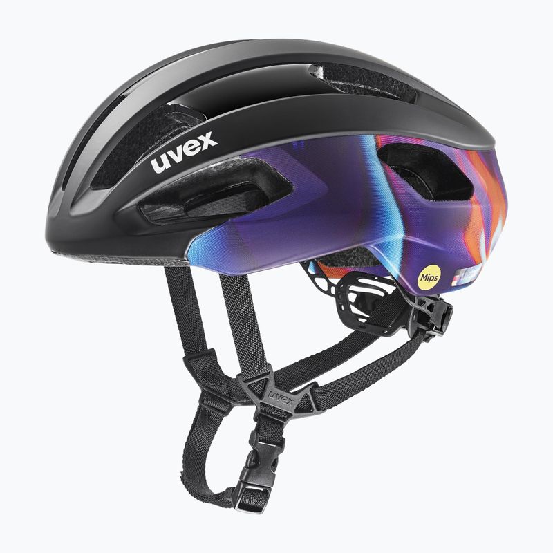 Kerékpáros sisak UVEX Rise Pro MIPS black/galaxy matt 6
