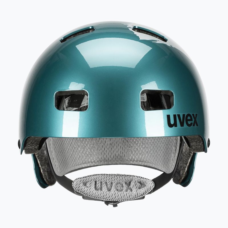 Gyerek sisak UVEX Kid 3 teal / ezüst 2
