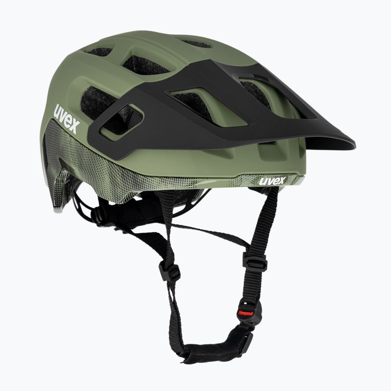 Kerékpáros sisak UVEX React MIPS moss green/black matt